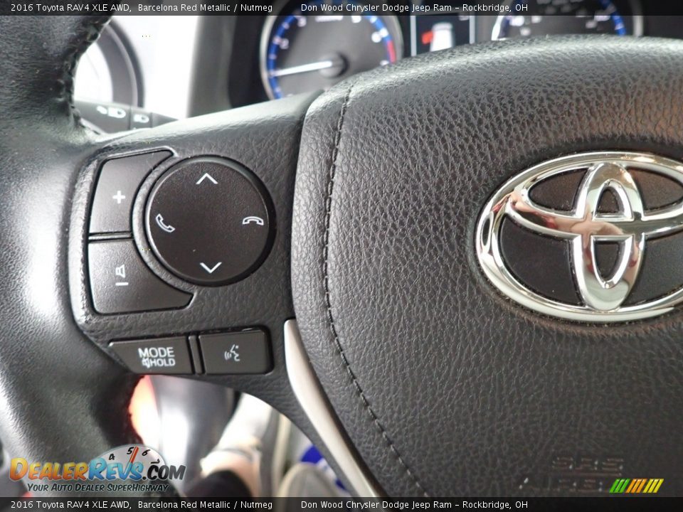 2016 Toyota RAV4 XLE AWD Barcelona Red Metallic / Nutmeg Photo #20