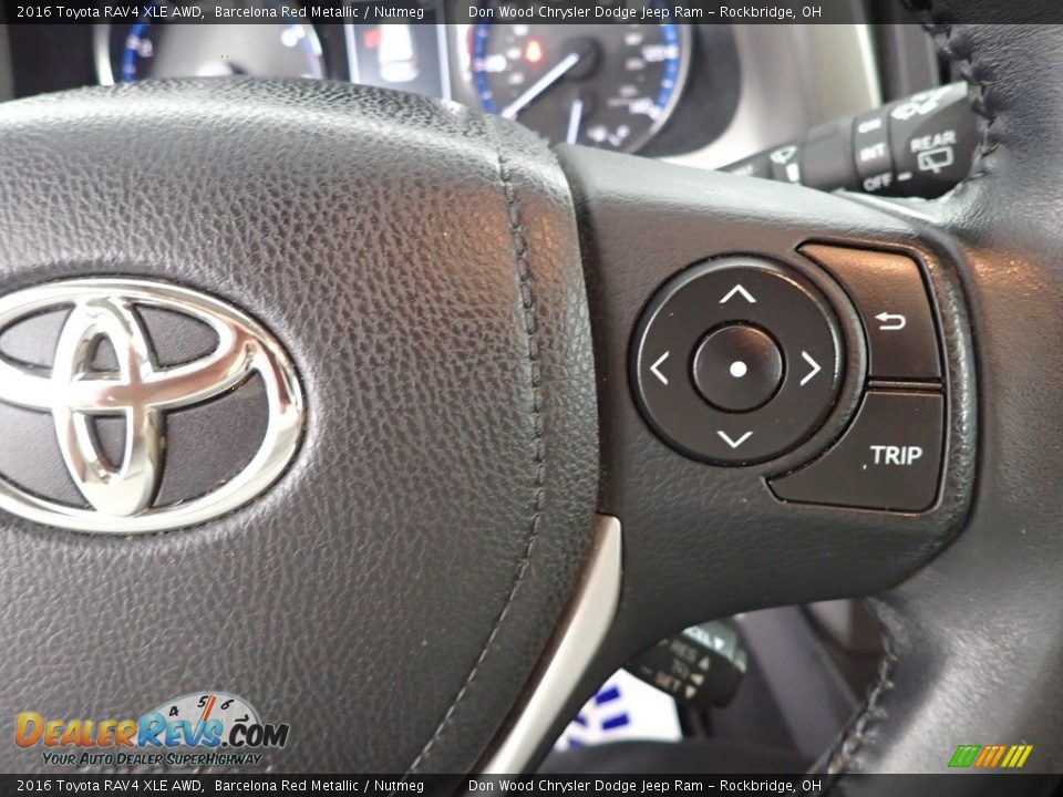 2016 Toyota RAV4 XLE AWD Barcelona Red Metallic / Nutmeg Photo #21