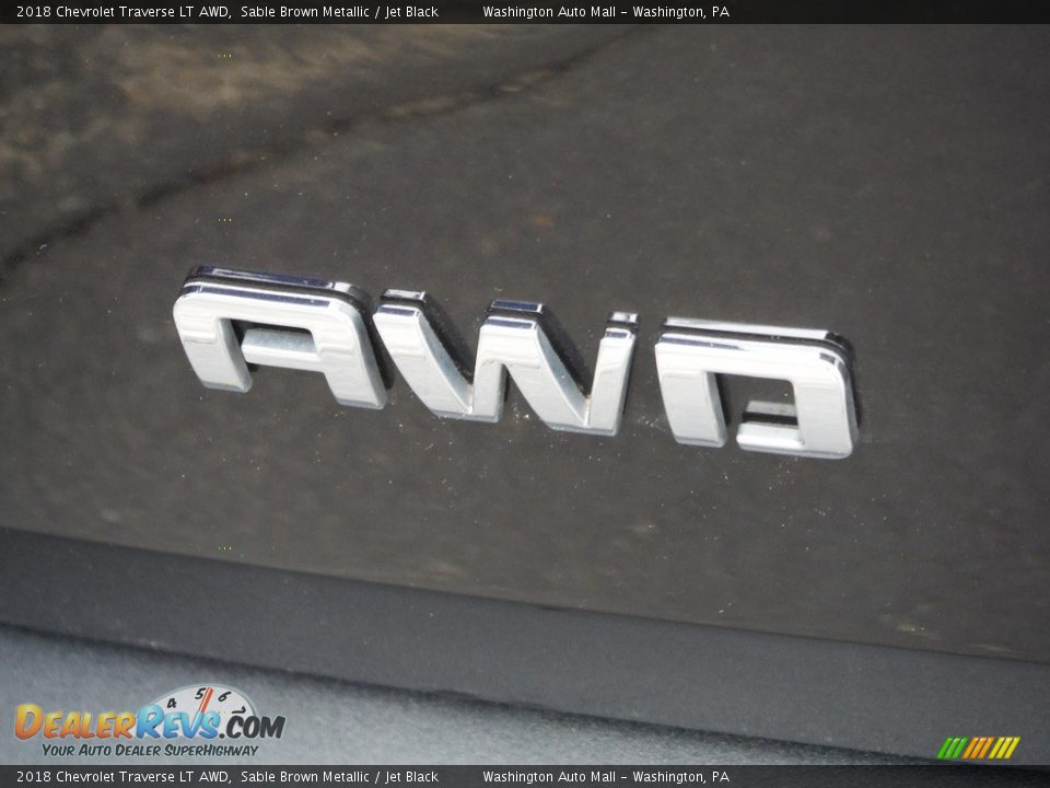 2018 Chevrolet Traverse LT AWD Sable Brown Metallic / Jet Black Photo #11
