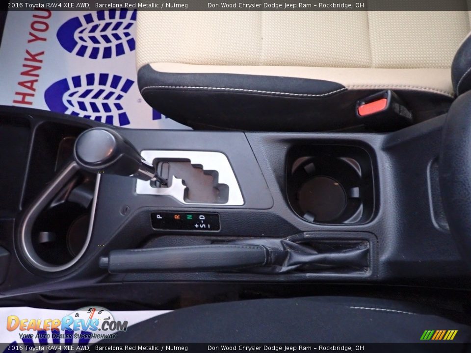 2016 Toyota RAV4 XLE AWD Barcelona Red Metallic / Nutmeg Photo #25