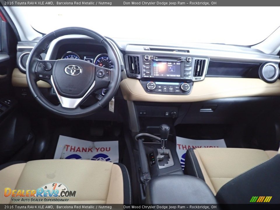2016 Toyota RAV4 XLE AWD Barcelona Red Metallic / Nutmeg Photo #29