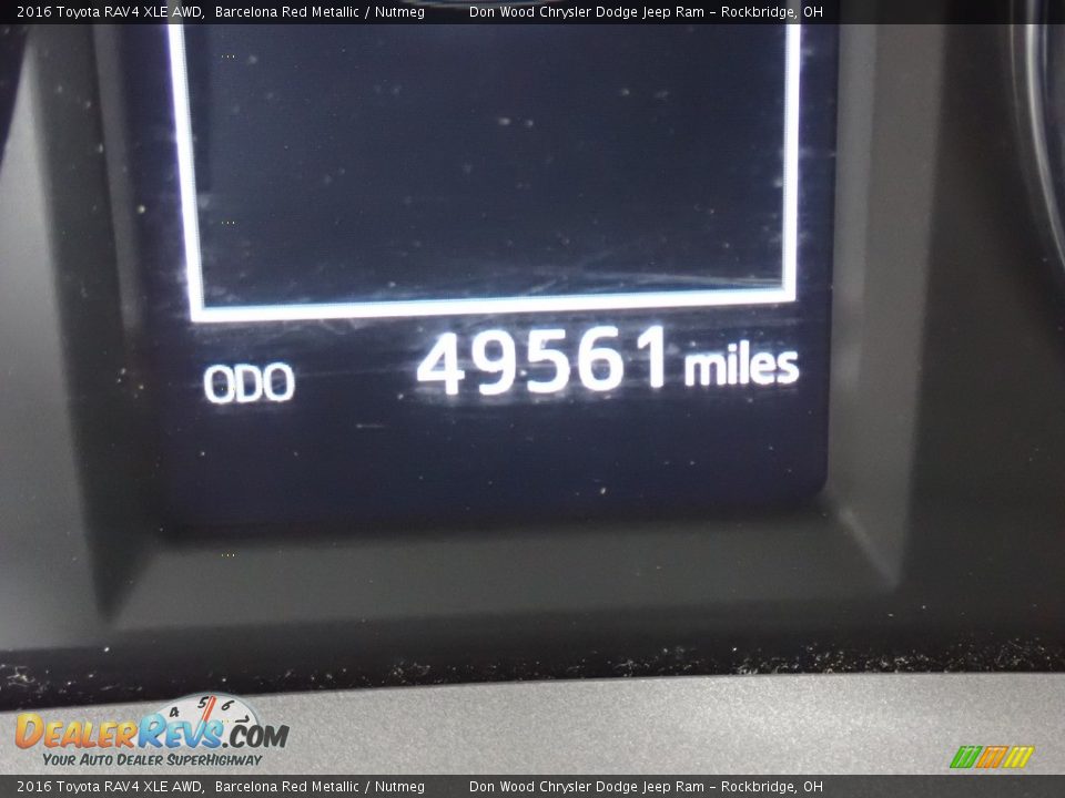 2016 Toyota RAV4 XLE AWD Barcelona Red Metallic / Nutmeg Photo #36