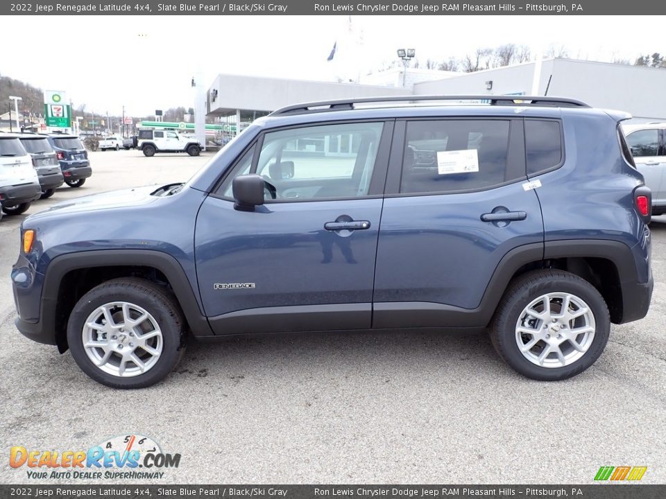 2022 Jeep Renegade Latitude 4x4 Slate Blue Pearl / Black/Ski Gray Photo #2