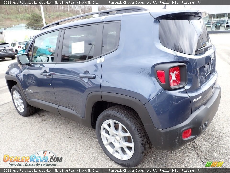 2022 Jeep Renegade Latitude 4x4 Slate Blue Pearl / Black/Ski Gray Photo #3