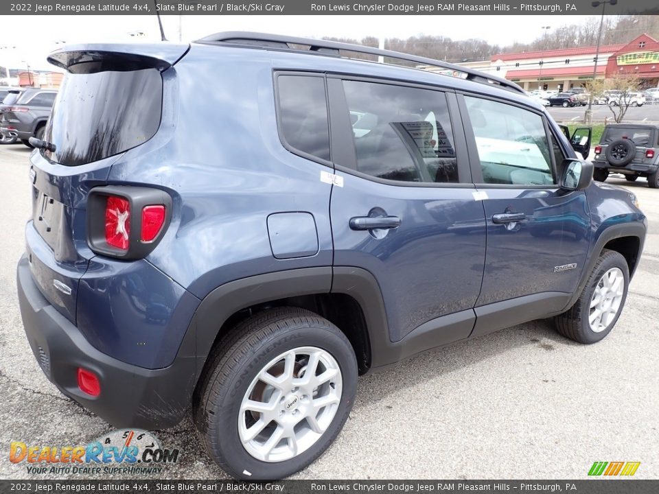 2022 Jeep Renegade Latitude 4x4 Slate Blue Pearl / Black/Ski Gray Photo #5