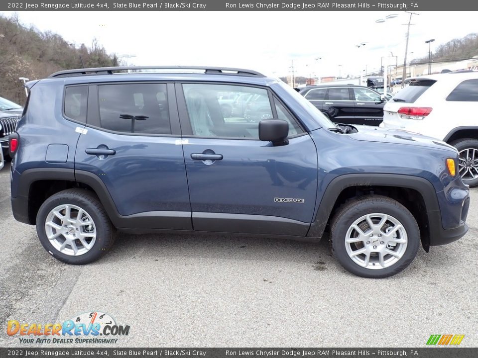 2022 Jeep Renegade Latitude 4x4 Slate Blue Pearl / Black/Ski Gray Photo #6