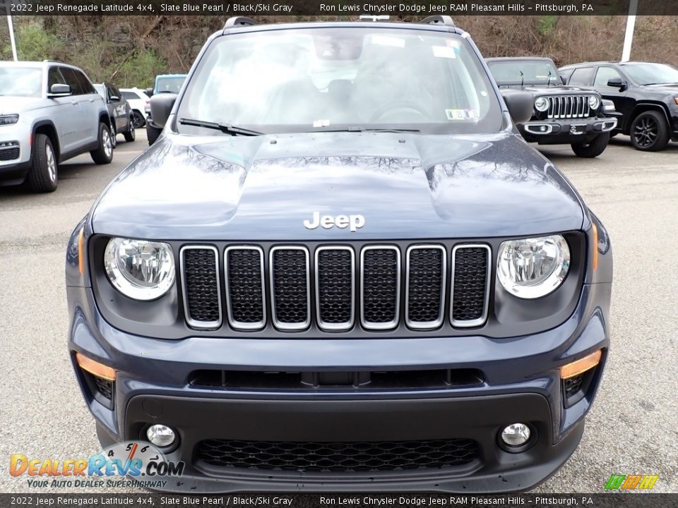 2022 Jeep Renegade Latitude 4x4 Slate Blue Pearl / Black/Ski Gray Photo #8