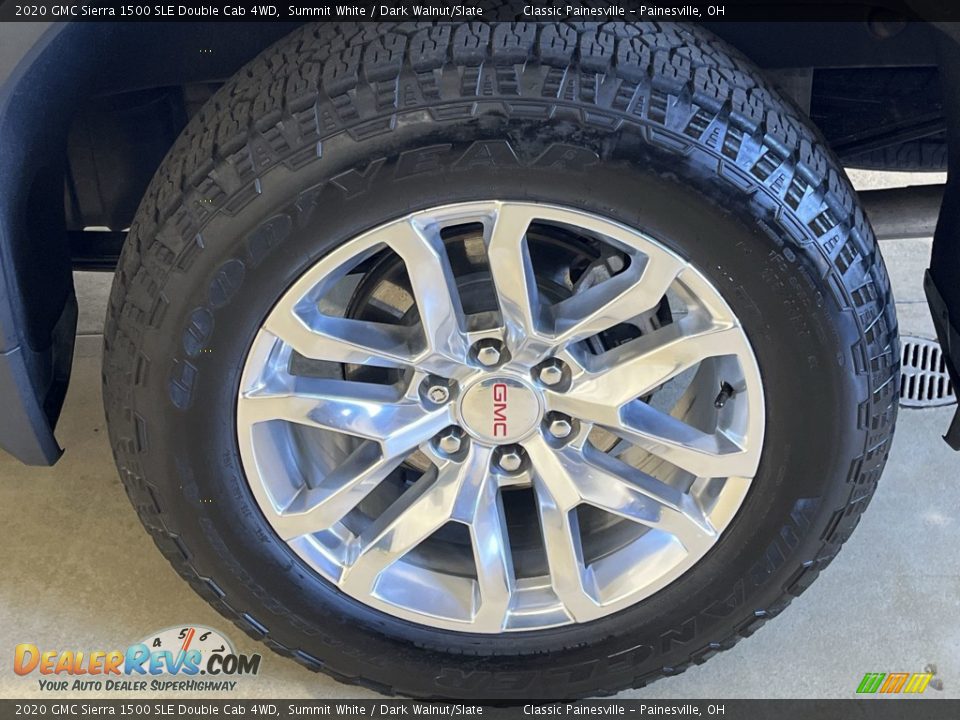 2020 GMC Sierra 1500 SLE Double Cab 4WD Summit White / Dark Walnut/Slate Photo #31