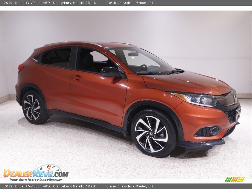 2019 Honda HR-V Sport AWD Orangeburst Metallic / Black Photo #1