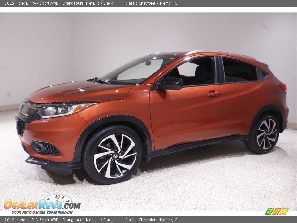 2019 Honda HR-V Sport AWD Orangeburst Metallic / Black Photo #3