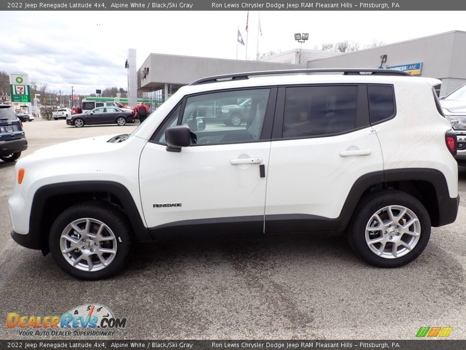 2022 Jeep Renegade Latitude 4x4 Alpine White / Black/Ski Gray Photo #2