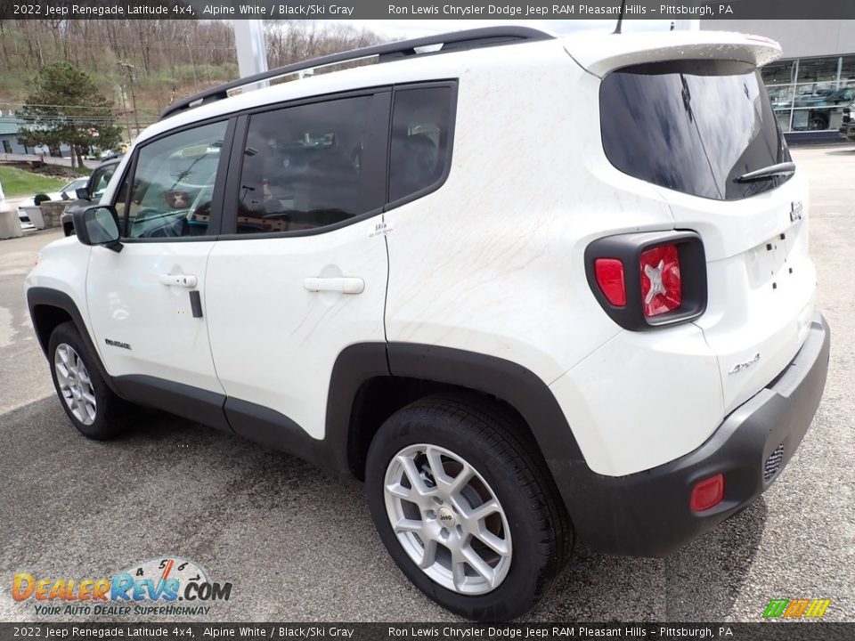 2022 Jeep Renegade Latitude 4x4 Alpine White / Black/Ski Gray Photo #3