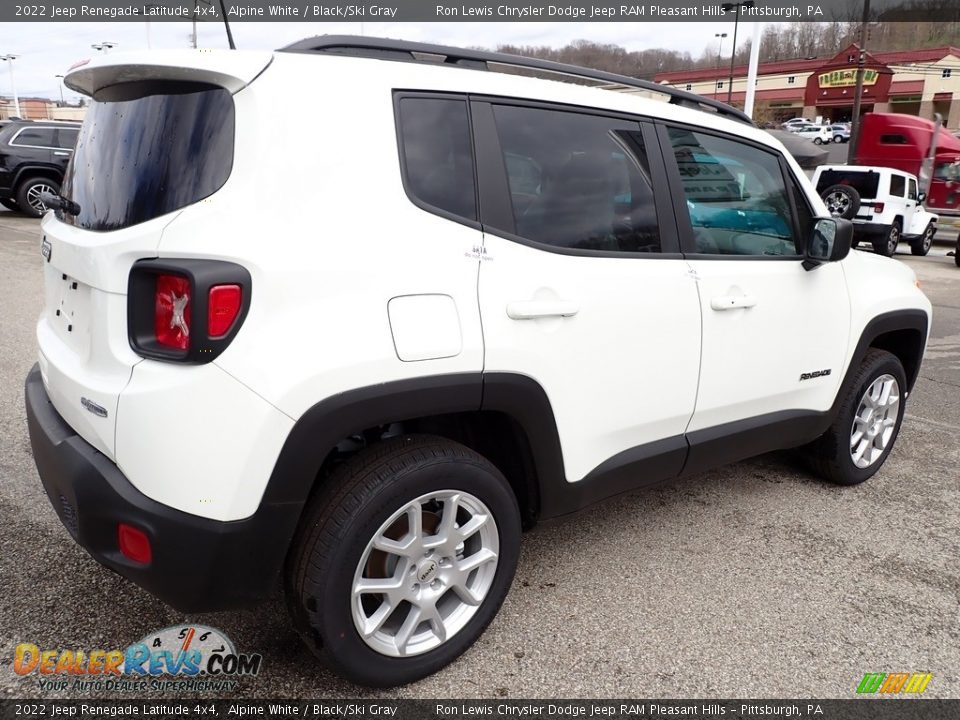 2022 Jeep Renegade Latitude 4x4 Alpine White / Black/Ski Gray Photo #6