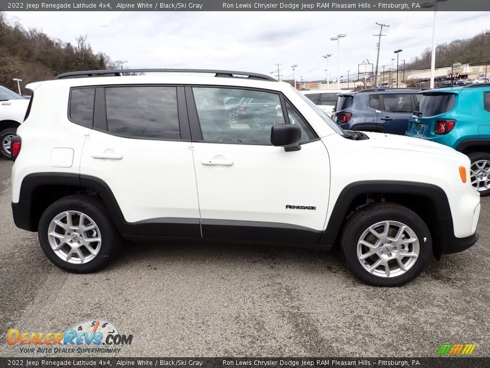 2022 Jeep Renegade Latitude 4x4 Alpine White / Black/Ski Gray Photo #7