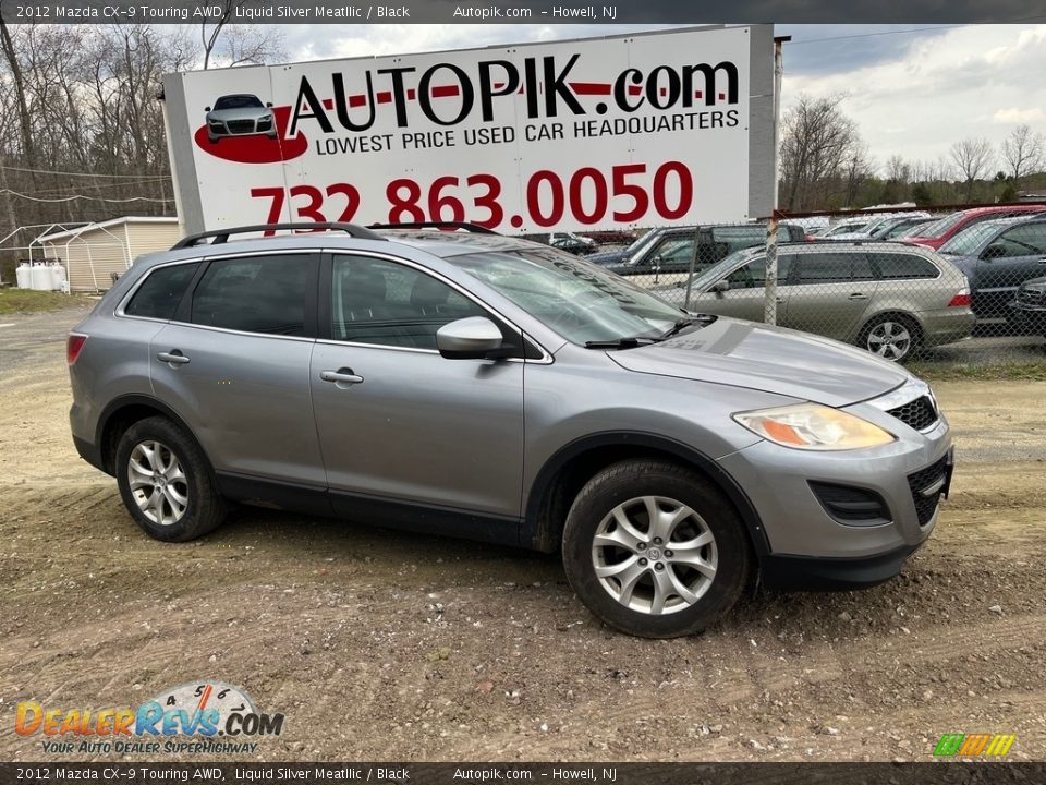 2012 Mazda CX-9 Touring AWD Liquid Silver Meatllic / Black Photo #1