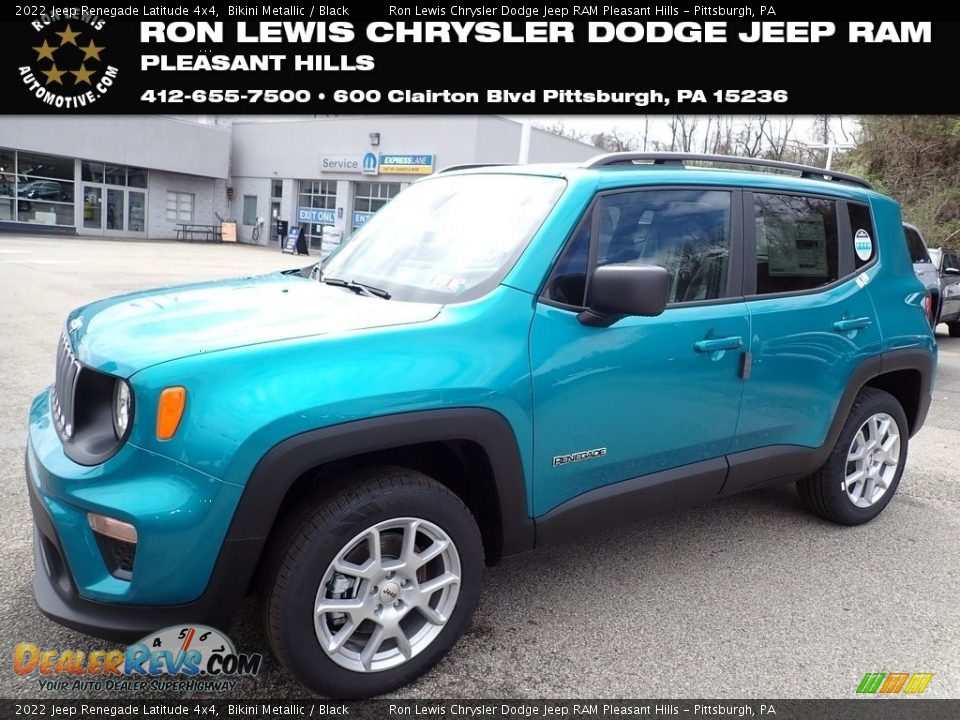 2022 Jeep Renegade Latitude 4x4 Bikini Metallic / Black Photo #1