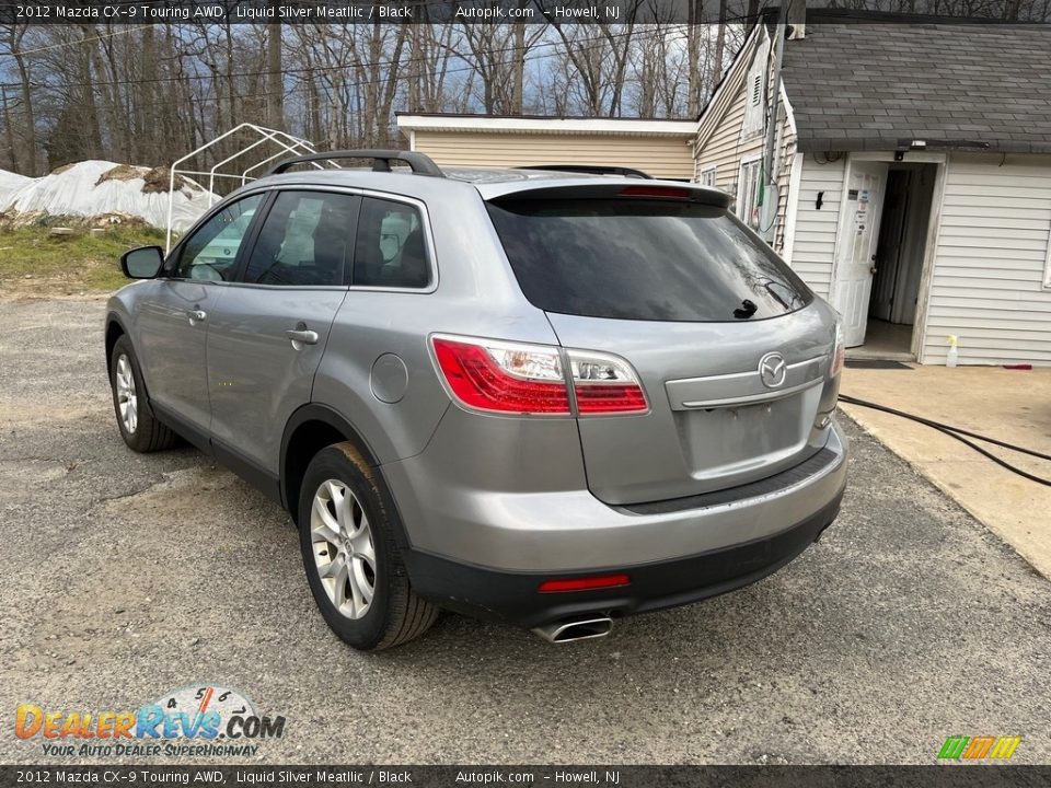 2012 Mazda CX-9 Touring AWD Liquid Silver Meatllic / Black Photo #6