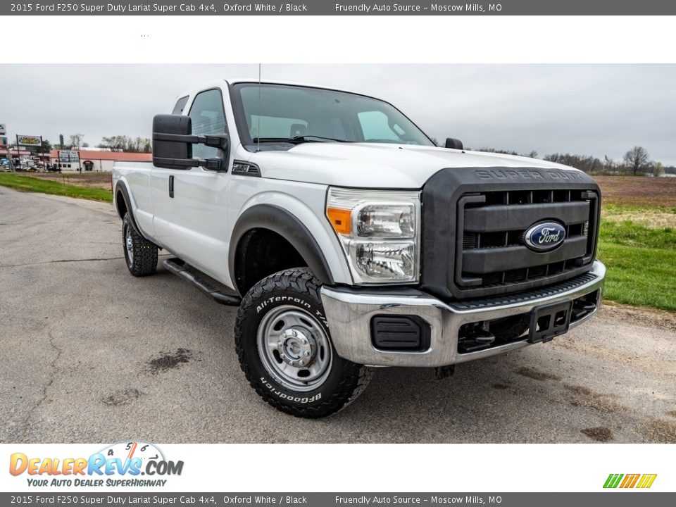 2015 Ford F250 Super Duty Lariat Super Cab 4x4 Oxford White / Black Photo #1