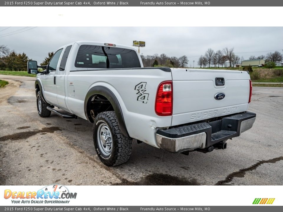 2015 Ford F250 Super Duty Lariat Super Cab 4x4 Oxford White / Black Photo #6