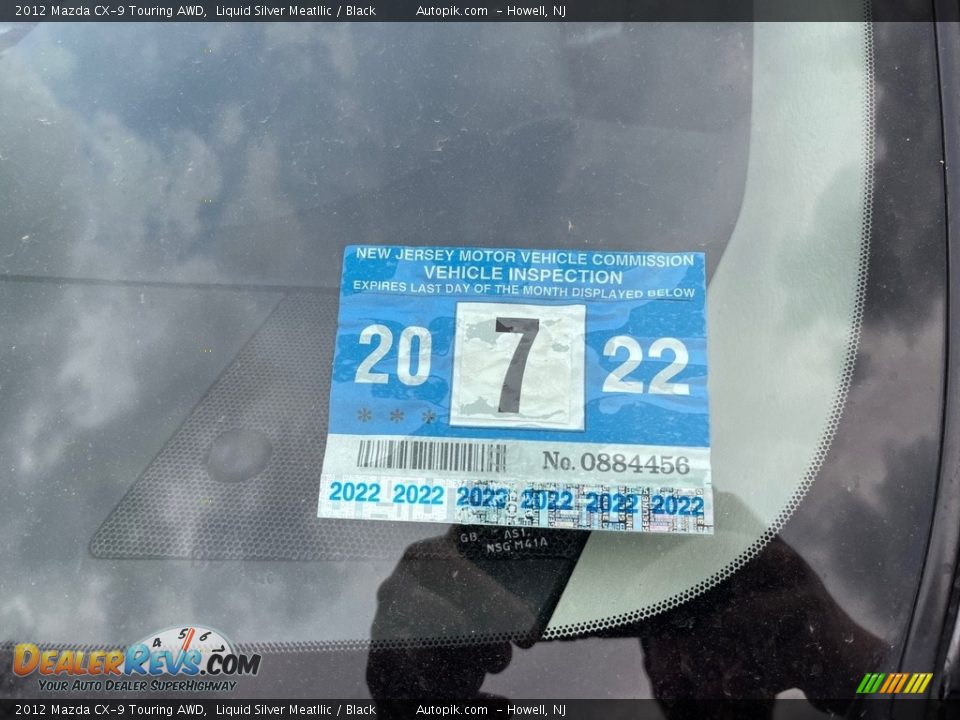 2012 Mazda CX-9 Touring AWD Liquid Silver Meatllic / Black Photo #19