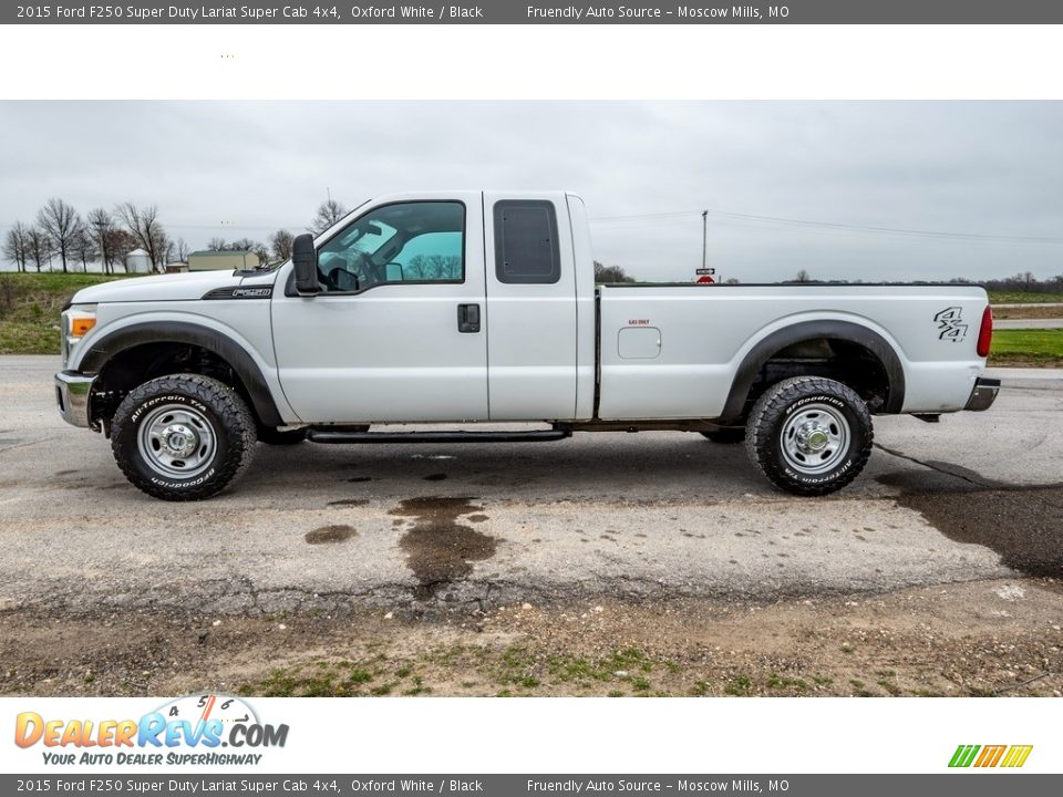 2015 Ford F250 Super Duty Lariat Super Cab 4x4 Oxford White / Black Photo #7