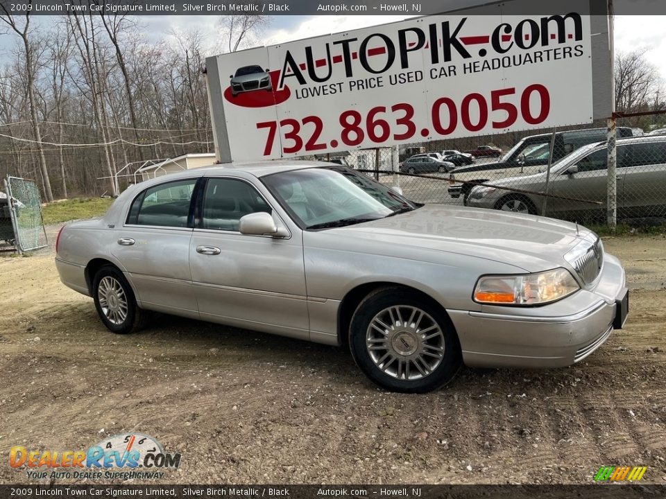 2009 Lincoln Town Car Signature Limited Silver Birch Metallic / Black Photo #1