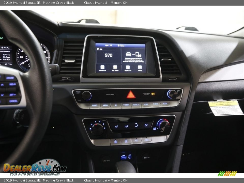 2019 Hyundai Sonata SE Machine Gray / Black Photo #9
