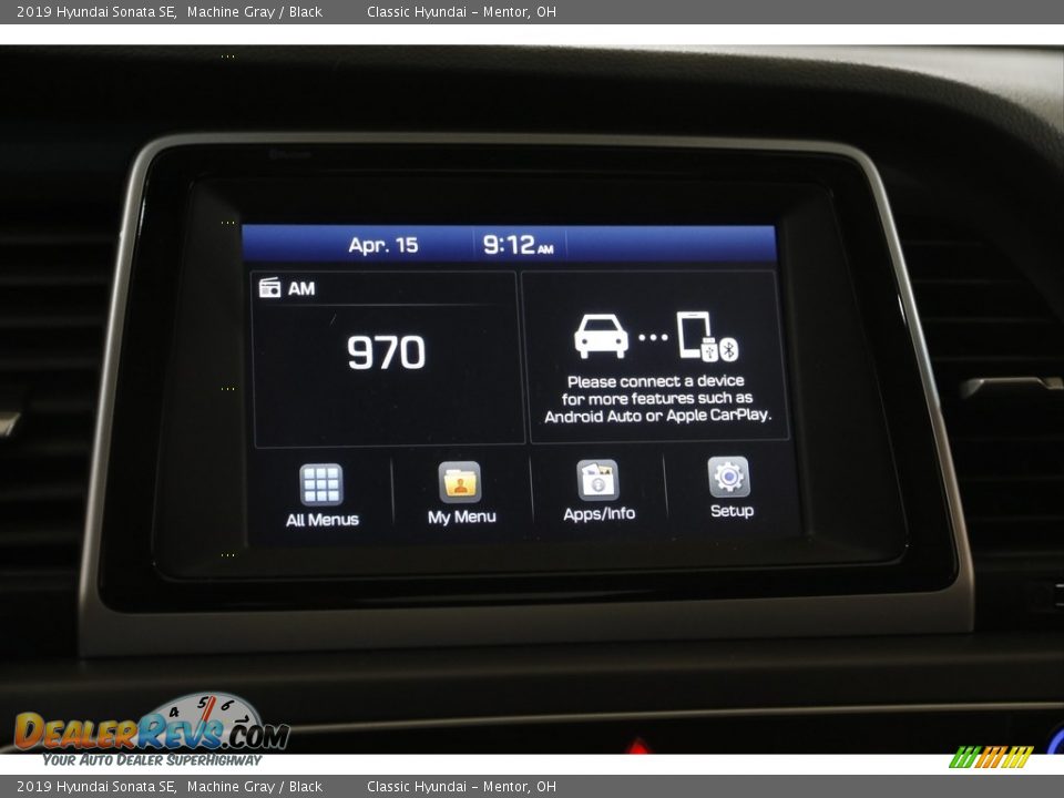 2019 Hyundai Sonata SE Machine Gray / Black Photo #10