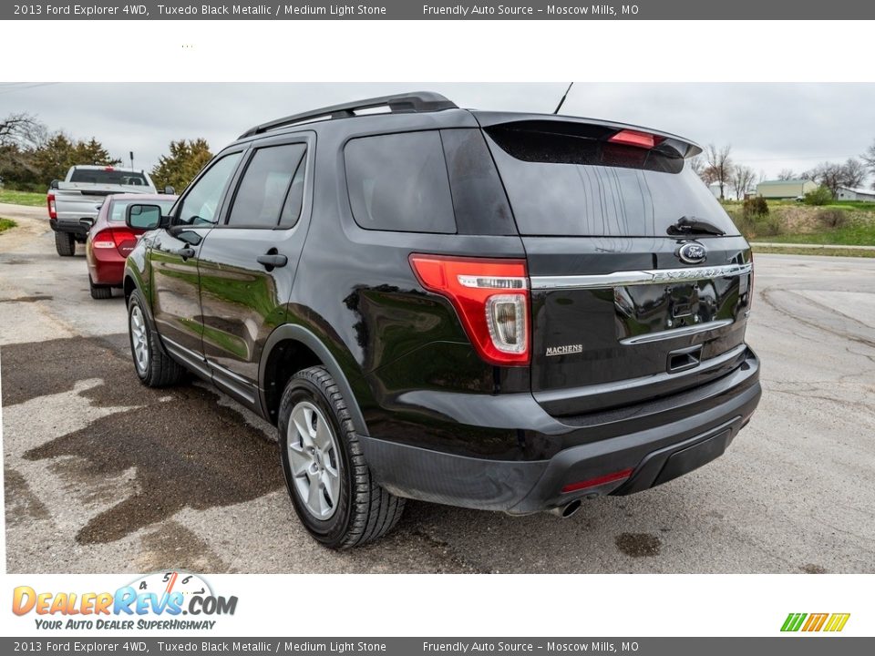 2013 Ford Explorer 4WD Tuxedo Black Metallic / Medium Light Stone Photo #6