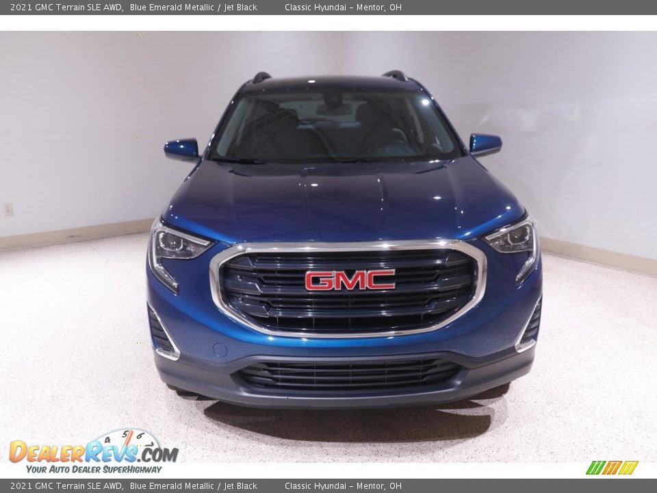 2021 GMC Terrain SLE AWD Blue Emerald Metallic / Jet Black Photo #2