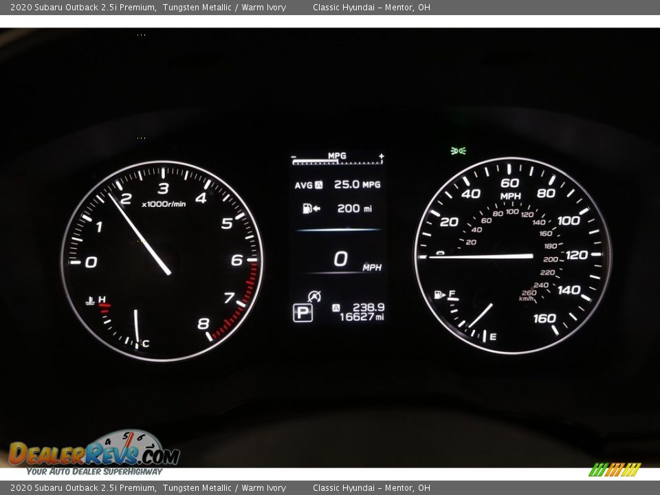 2020 Subaru Outback 2.5i Premium Tungsten Metallic / Warm Ivory Photo #8