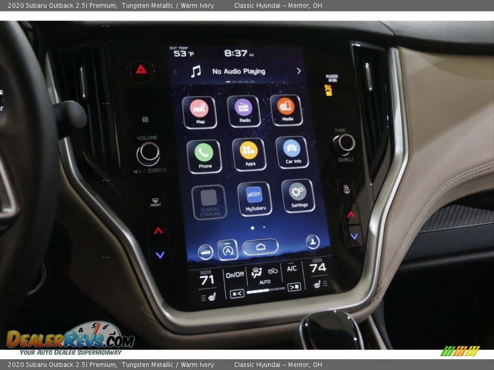 2020 Subaru Outback 2.5i Premium Tungsten Metallic / Warm Ivory Photo #9
