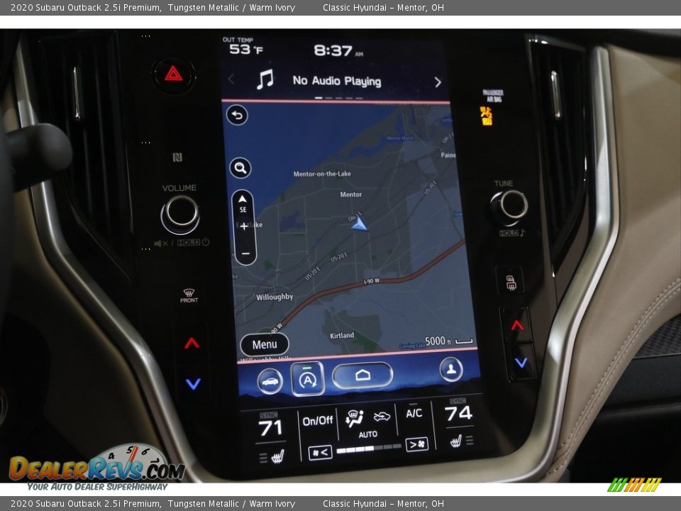 2020 Subaru Outback 2.5i Premium Tungsten Metallic / Warm Ivory Photo #10