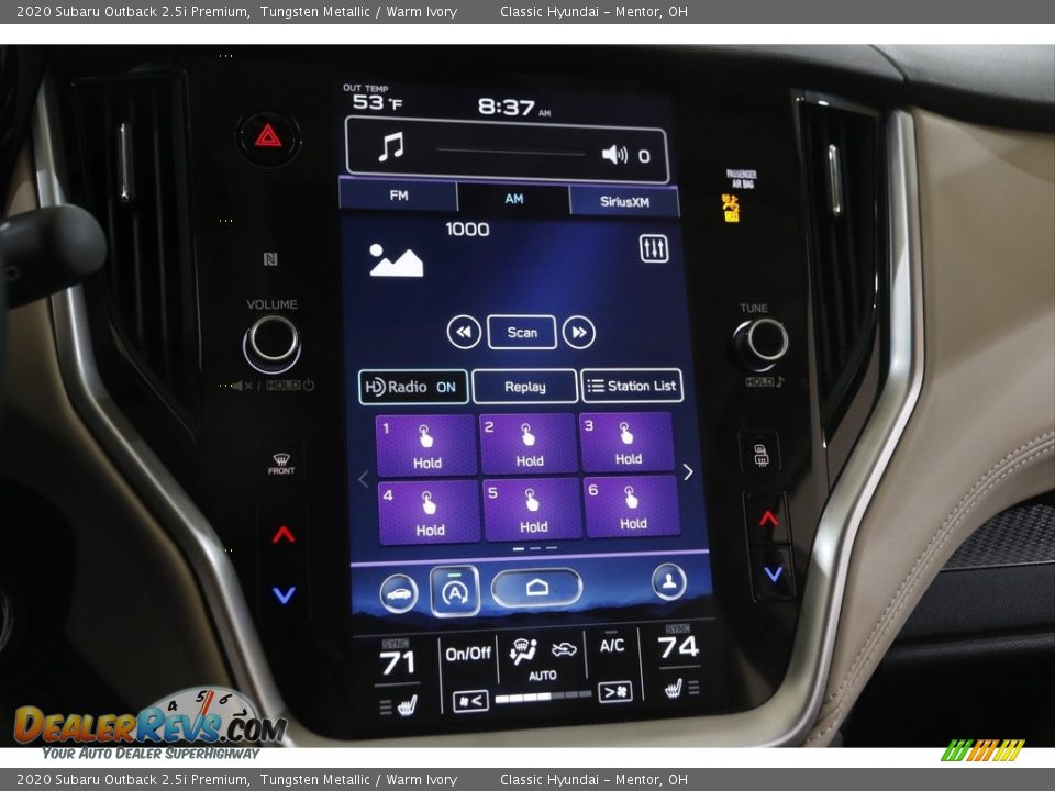 2020 Subaru Outback 2.5i Premium Tungsten Metallic / Warm Ivory Photo #11