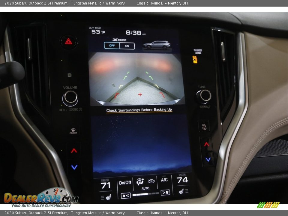 2020 Subaru Outback 2.5i Premium Tungsten Metallic / Warm Ivory Photo #13