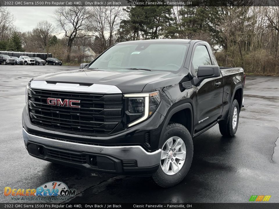 Onyx Black 2022 GMC Sierra 1500 Pro Regular Cab 4WD Photo #1