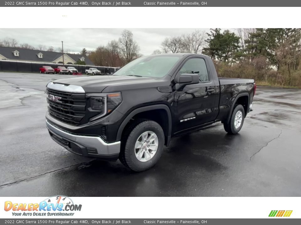 Onyx Black 2022 GMC Sierra 1500 Pro Regular Cab 4WD Photo #4