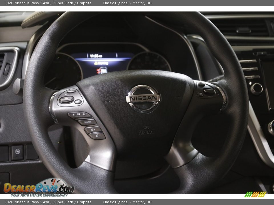 2020 Nissan Murano S AWD Super Black / Graphite Photo #7