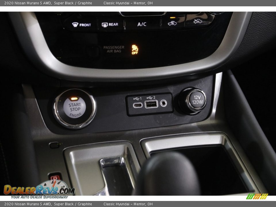 2020 Nissan Murano S AWD Super Black / Graphite Photo #12