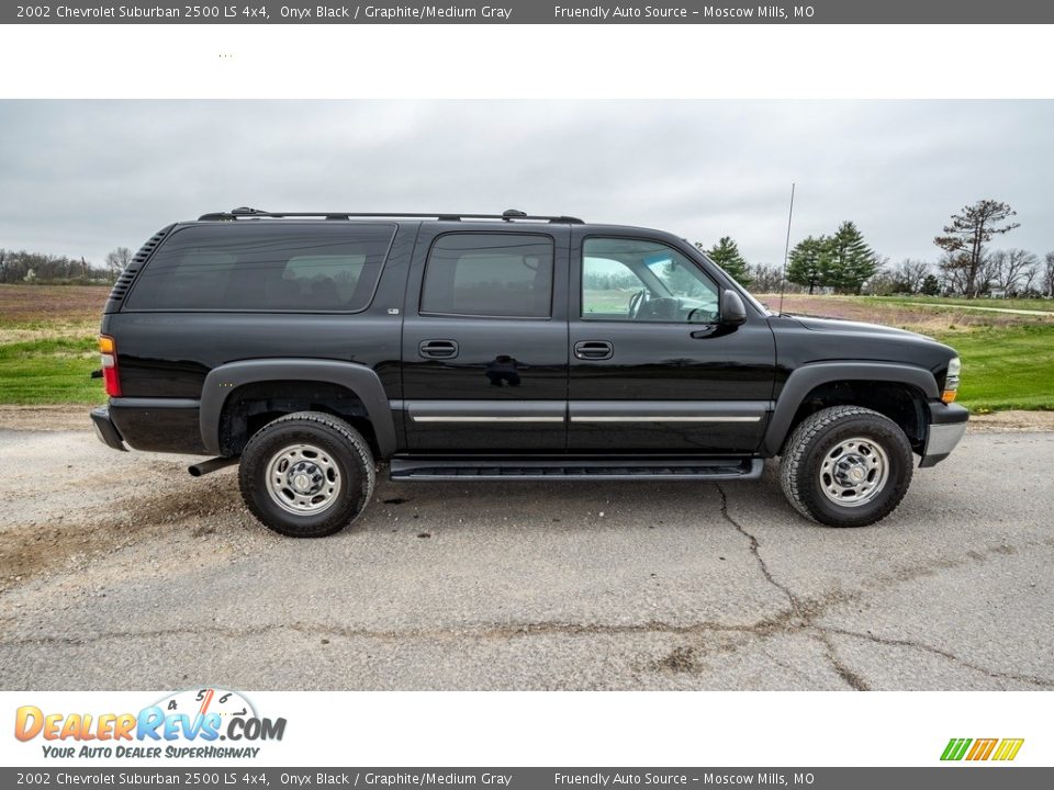 Onyx Black 2002 Chevrolet Suburban 2500 LS 4x4 Photo #3