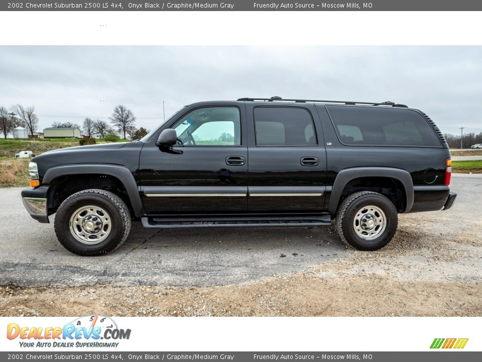 Onyx Black 2002 Chevrolet Suburban 2500 LS 4x4 Photo #7