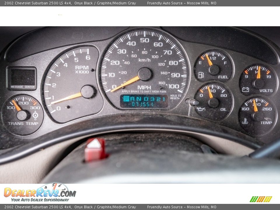 2002 Chevrolet Suburban 2500 LS 4x4 Gauges Photo #29