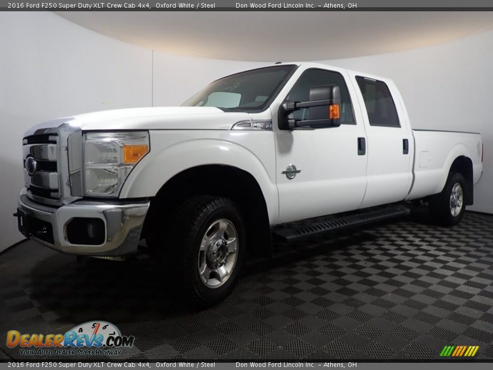 2016 Ford F250 Super Duty XLT Crew Cab 4x4 Oxford White / Steel Photo #7