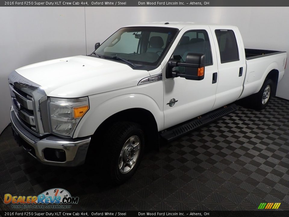 2016 Ford F250 Super Duty XLT Crew Cab 4x4 Oxford White / Steel Photo #8