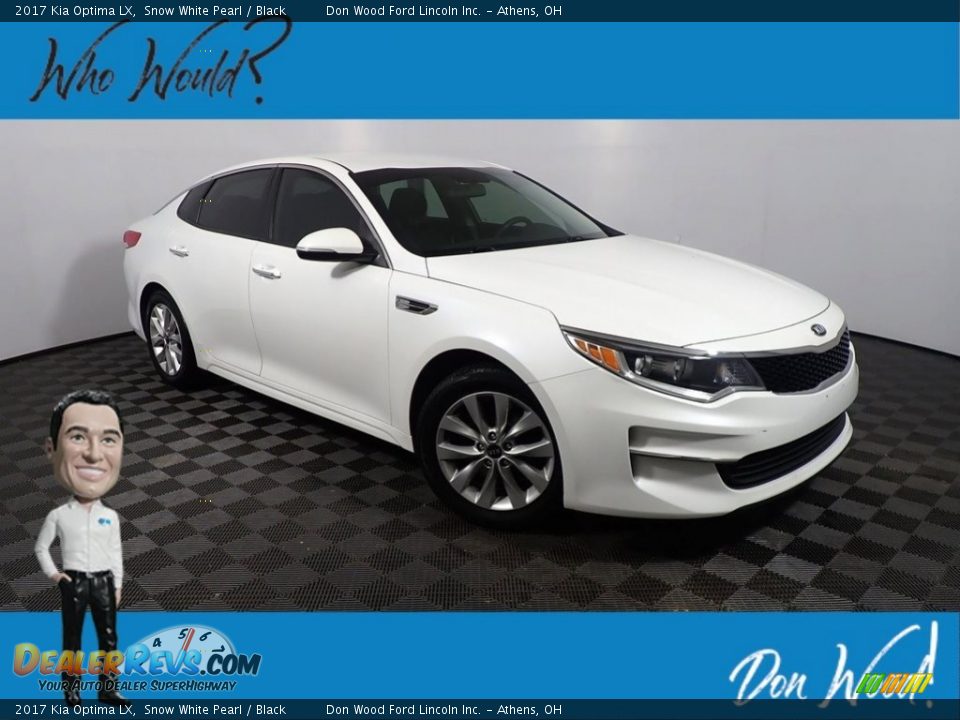 2017 Kia Optima LX Snow White Pearl / Black Photo #1