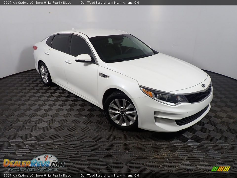 2017 Kia Optima LX Snow White Pearl / Black Photo #3