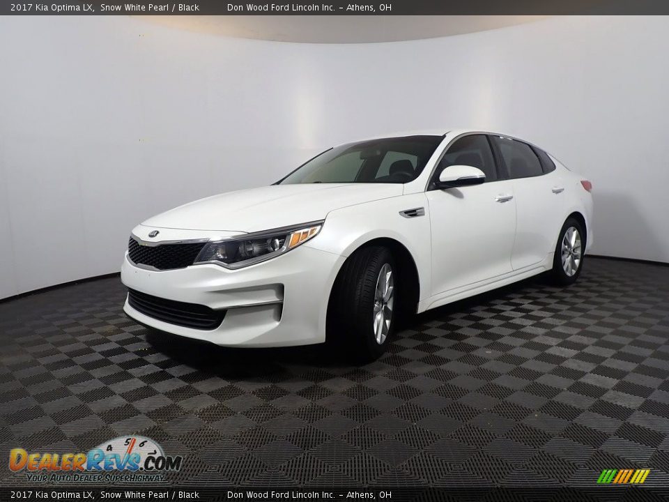 2017 Kia Optima LX Snow White Pearl / Black Photo #8