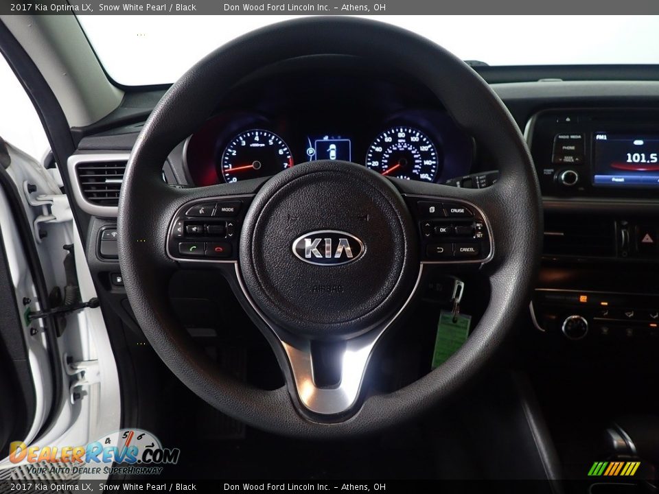 2017 Kia Optima LX Snow White Pearl / Black Photo #27