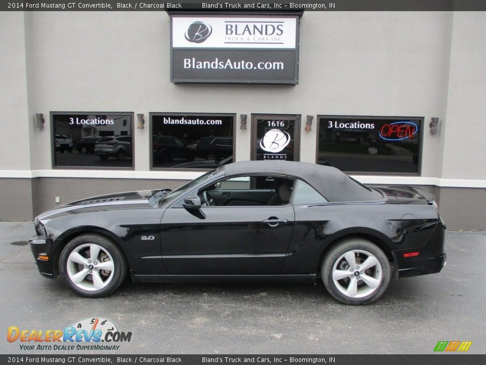 2014 Ford Mustang GT Convertible Black / Charcoal Black Photo #1