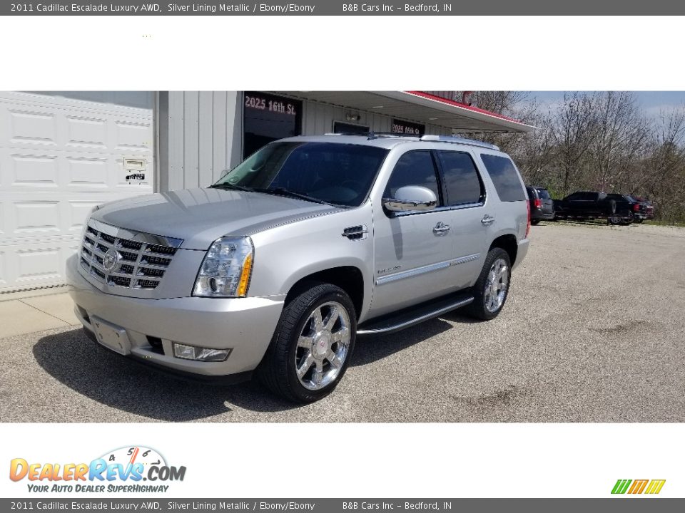 2011 Cadillac Escalade Luxury AWD Silver Lining Metallic / Ebony/Ebony Photo #1